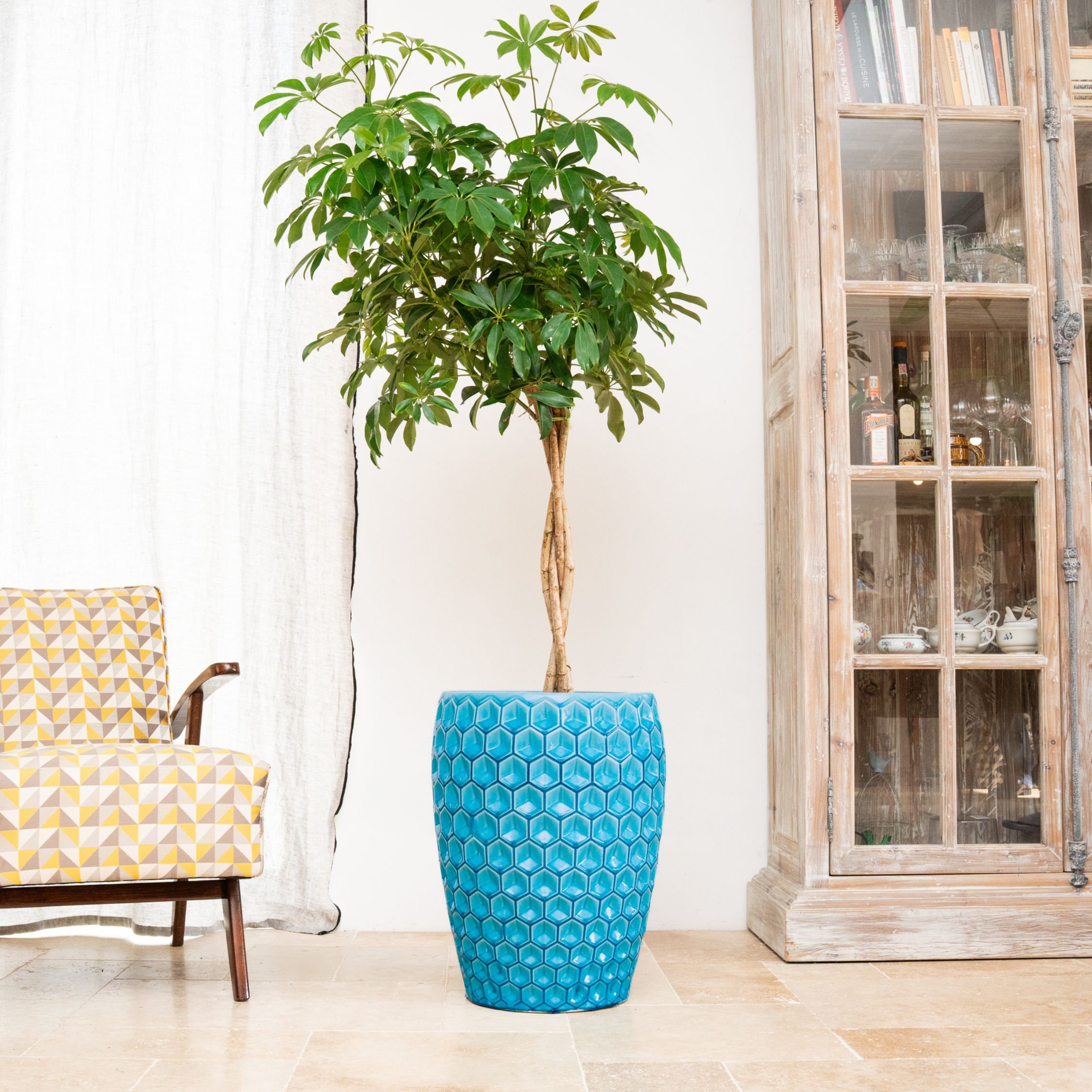 Keramik-Blumentopf VERSAILLE - Hellblau