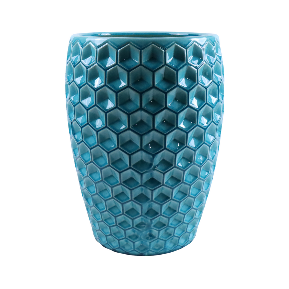 Keramik-Pflanzkübel VERSAILLE - Hellblau - XL (38 x 54 cm)
