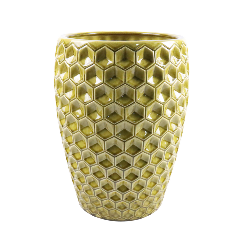 Keramik-Pflanzkübel VERSAILLE - Gelb - XL (38 x 54 cm)