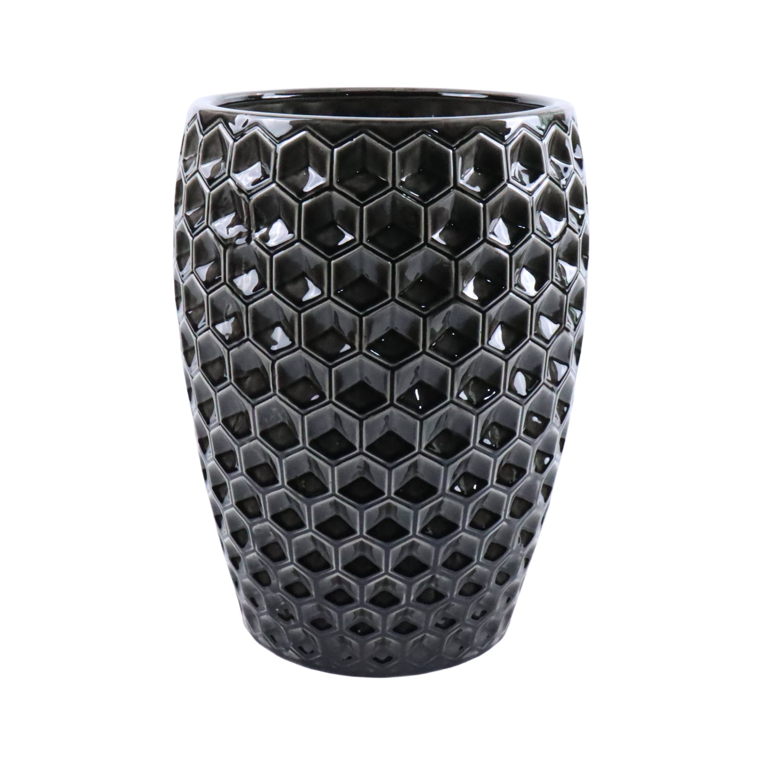 Keramik-Blumentopf VERSAILLE - Schwarz