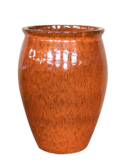 Keramický květináč BACCHUS - Oranžová