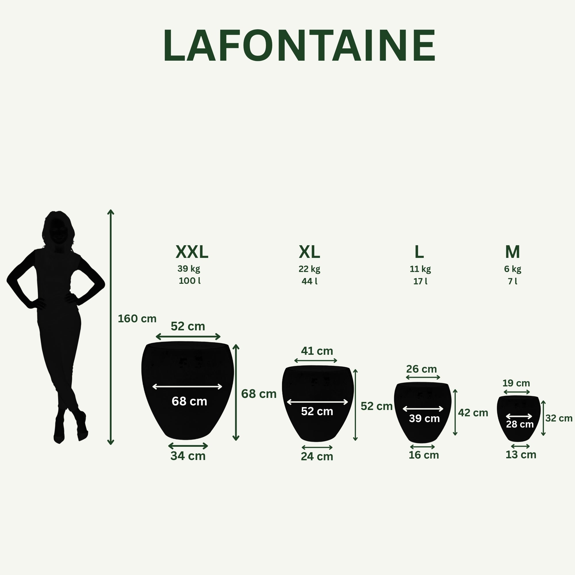 Keramický květináč LAFONTAINE - Azurově modrá