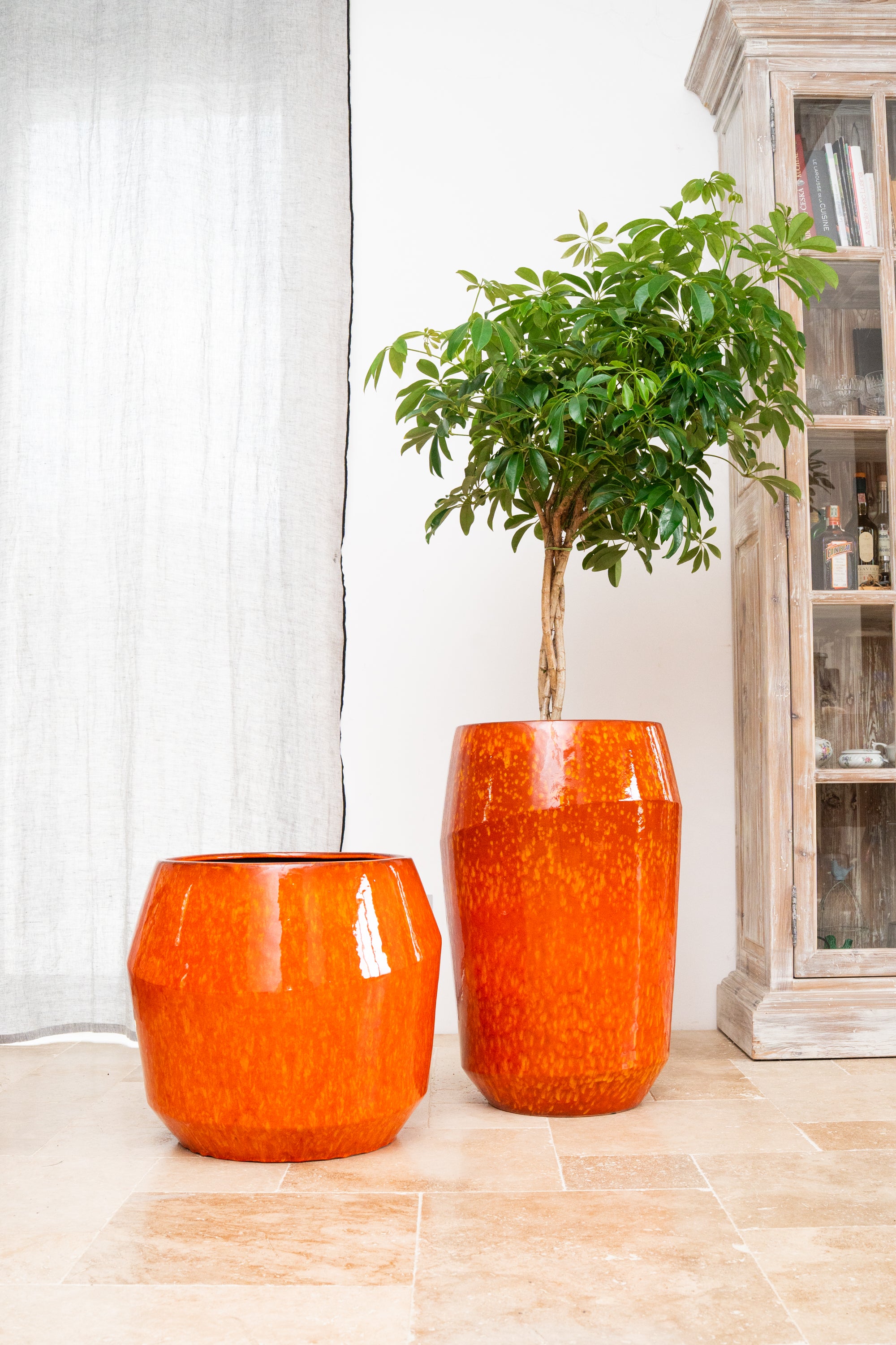 Keramischer Blumentopf Monaco – Orange