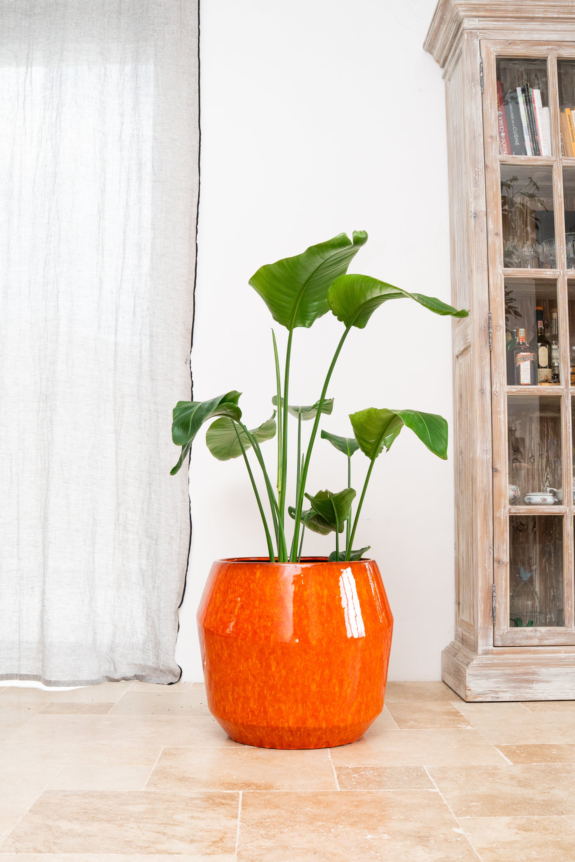 Keramischer Blumentopf Monaco – Orange