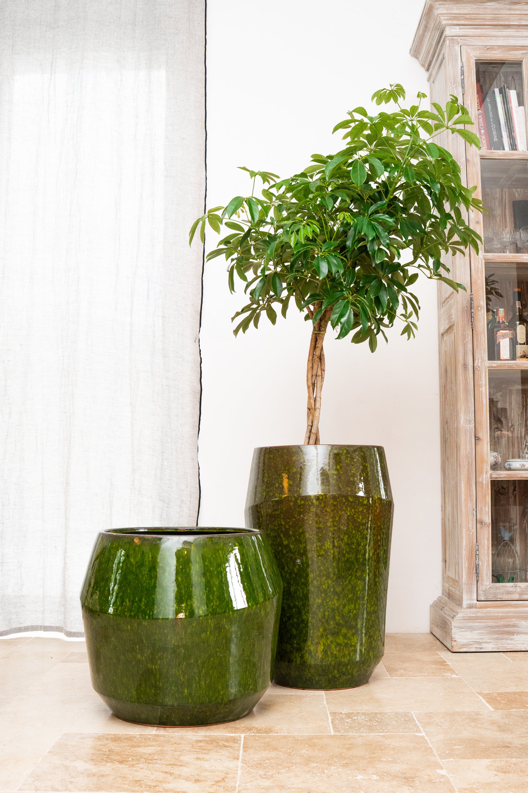 Keramischer Blumentopf Monaco – Grün