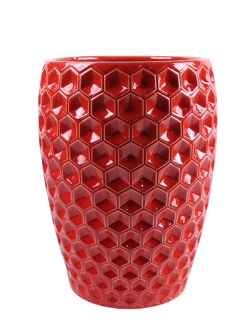 Keramischer Blumentopf Versaille – Rot