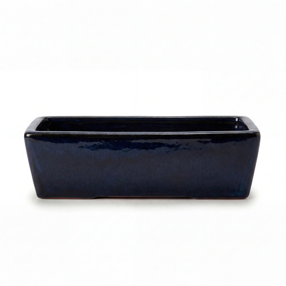 Keramik-Pflanzkasten GIONO - Saphirblau - XL (60 x 20 x 17 cm)