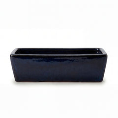 Keramik-Pflanzkasten GIONO - Saphirblau - L (46 x 15 x 14 cm)