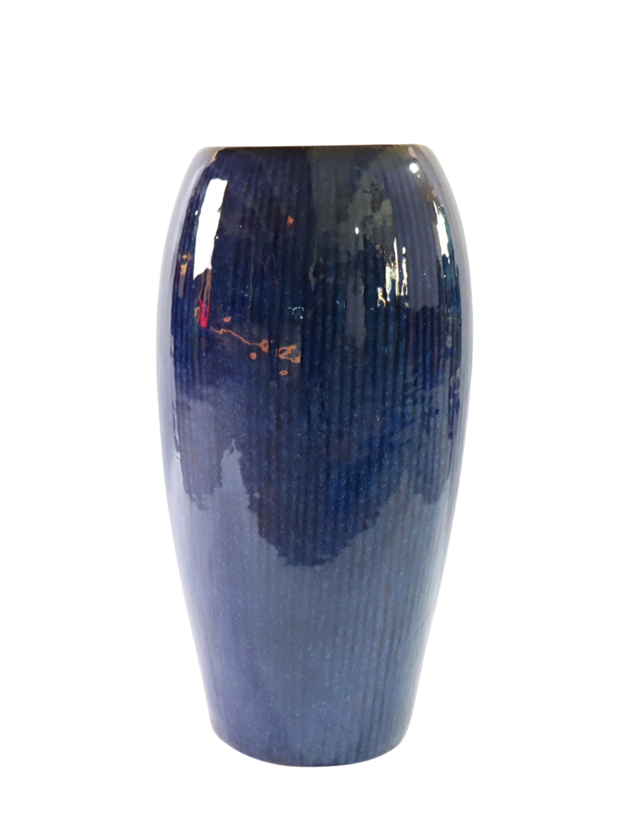 Keramischer Blumentopf Milano – Dunkelblau