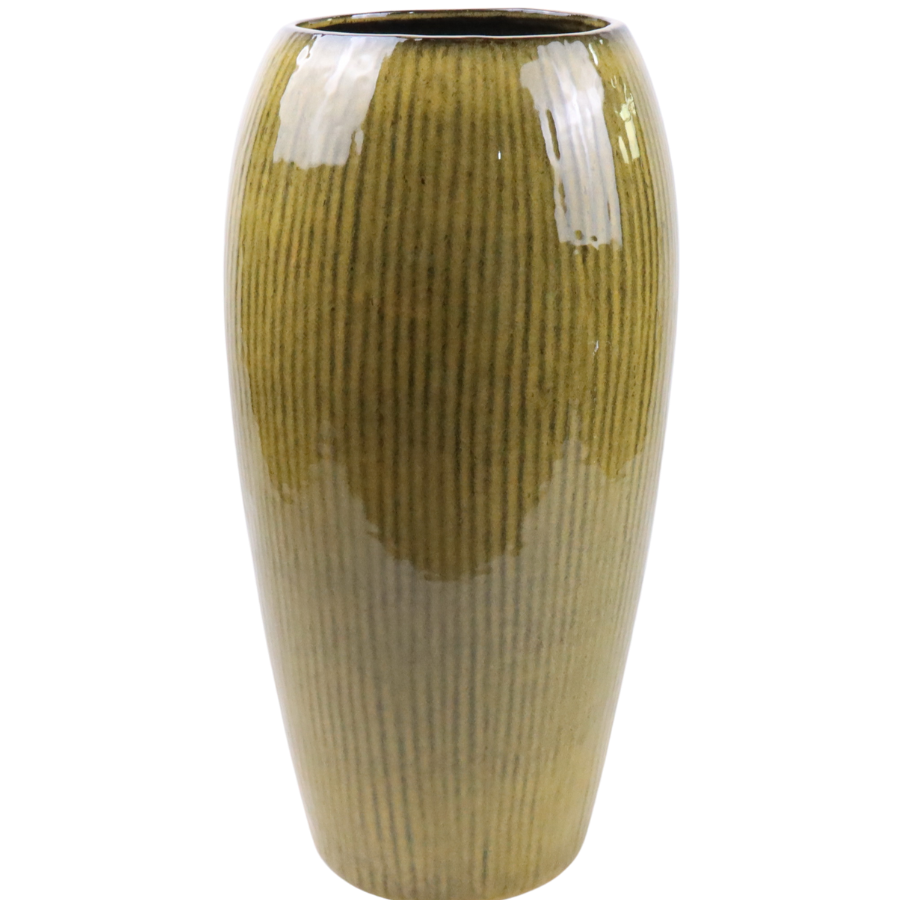 XXL Keramik-Pflanzkübel MILANO Gelb - 61 cm - XXL (31 x 61 cm)
