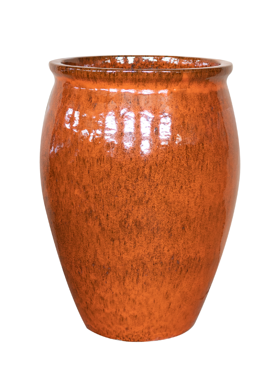 Keramický květináč BACCHUS - Oranžová