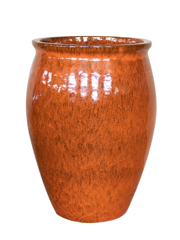Keramický květináč BACCHUS - Oranžová
