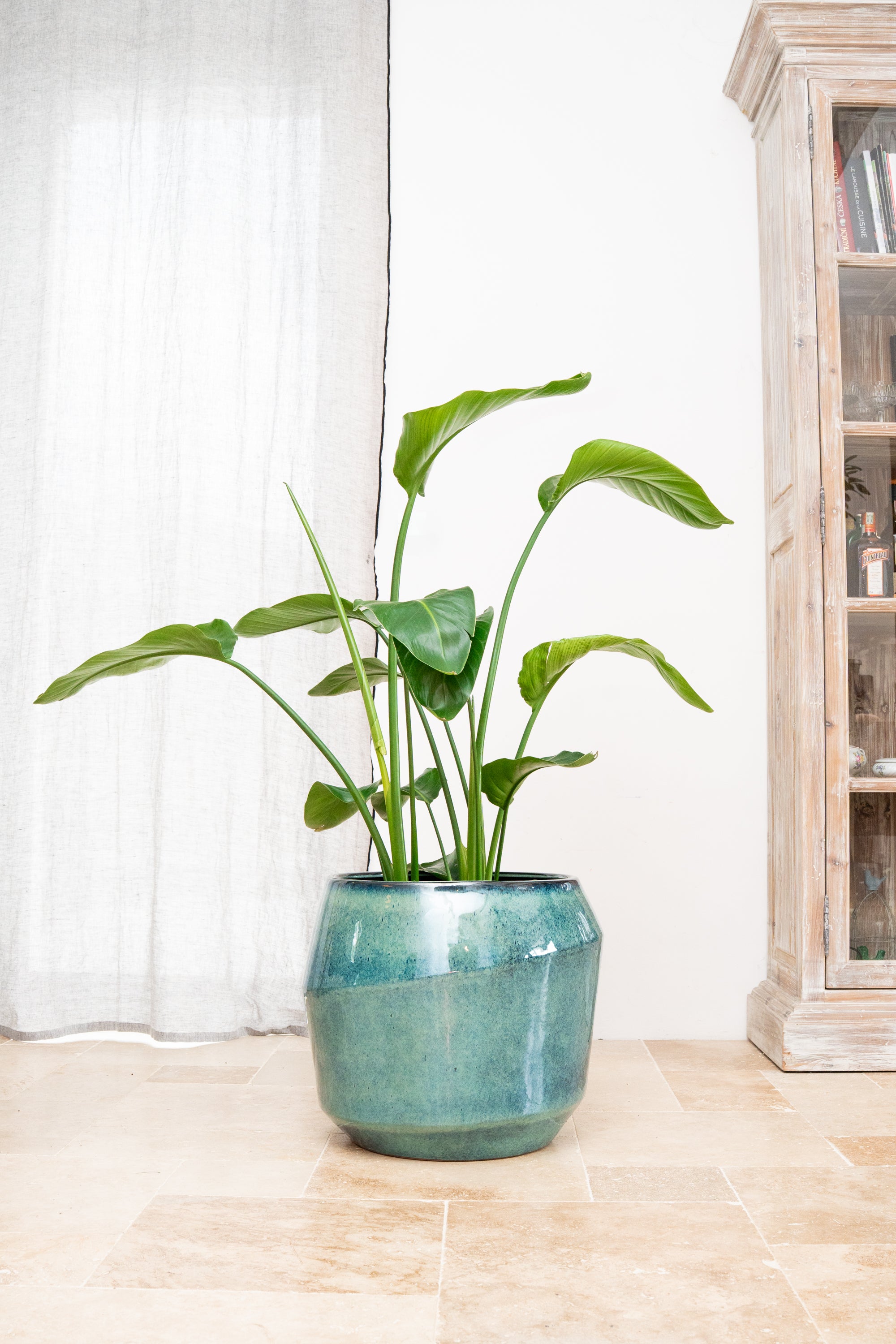 Keramischer Blumentopf Monaco – Hellblau