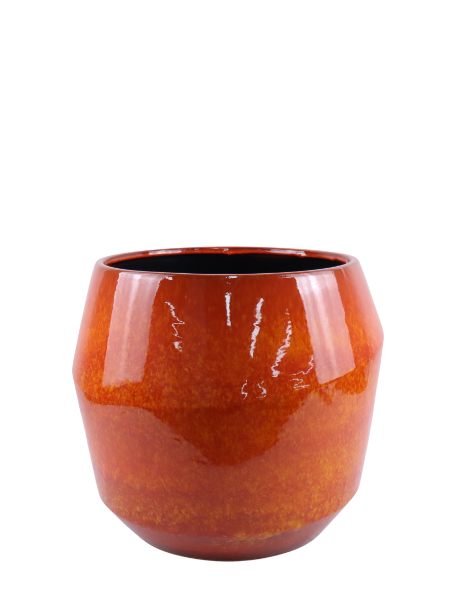 Keramischer Blumentopf Monaco – Orange