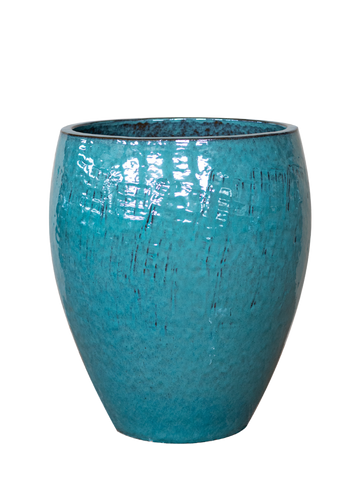 Keramik-Blumentopf Poseidon – Türkis