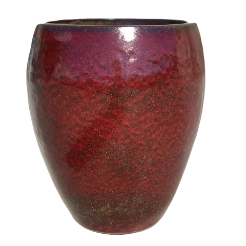 Keramik-Blumentopf Poseidon – Ziegelrot