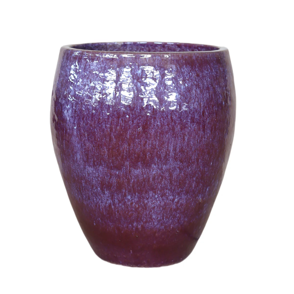 Keramik-Blumentopf Poseidon – Herbstliches Violett