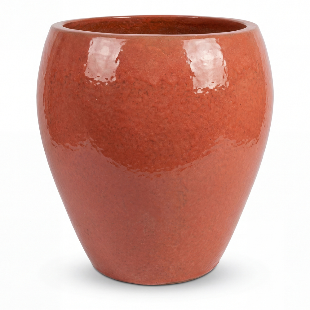 Großer Keramikblumentopf LAFONTAINE 2 - Altrosa - XL (52x52 cm)