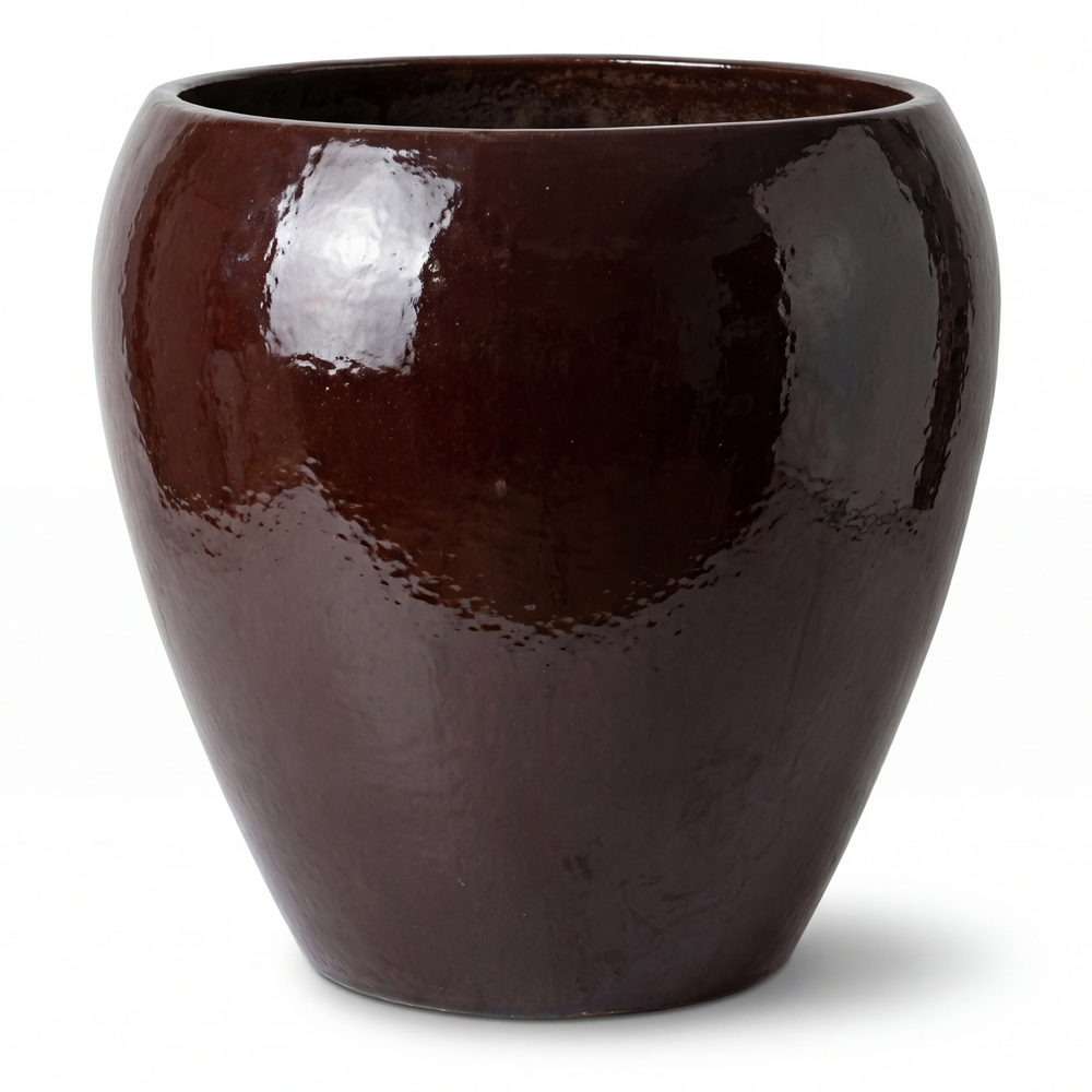 Großer Keramikblumentopf LAFONTAINE 2 – Bordeaux - XL (52x52 cm)