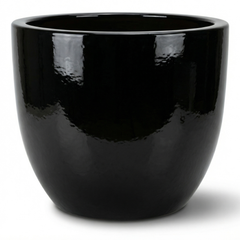 Keramický květináč LANCELOT - Černá