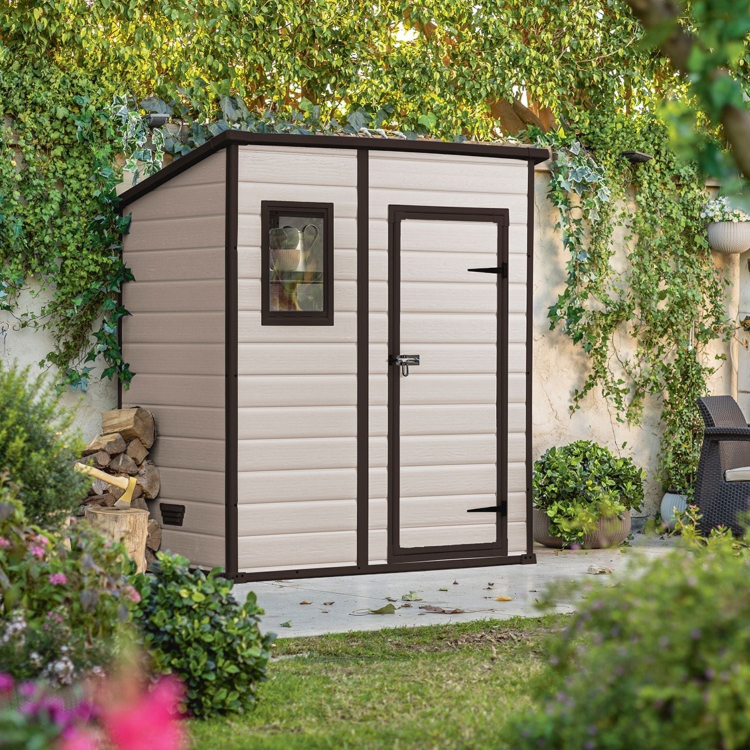 Keter Manor 6×4 — Gartenhaus, Beige