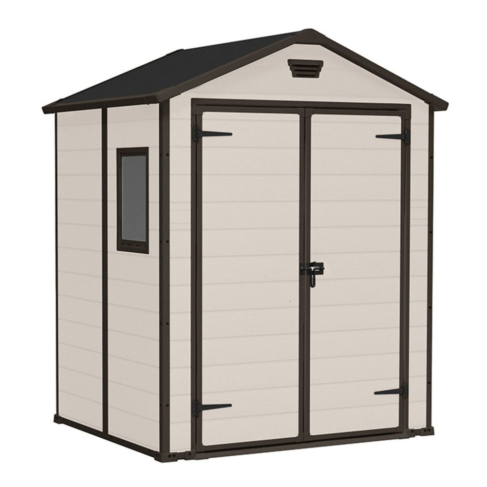 Keter Manor 6×5 DD — Gartenhaus, Beige