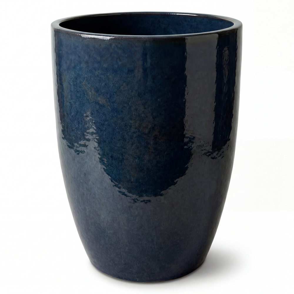 Keramik-Pflanzkübel Mazarin 2 – Saphirblau - L (37 x 49 cm)
