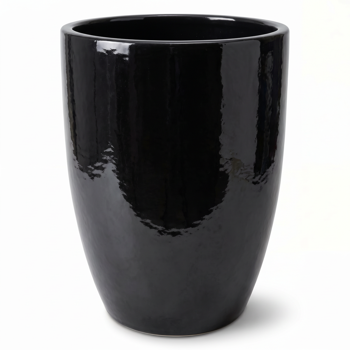 Keramik-Pflanzkübel Mazarin 2 – Schwarz, XXL (57 x 70 cm)