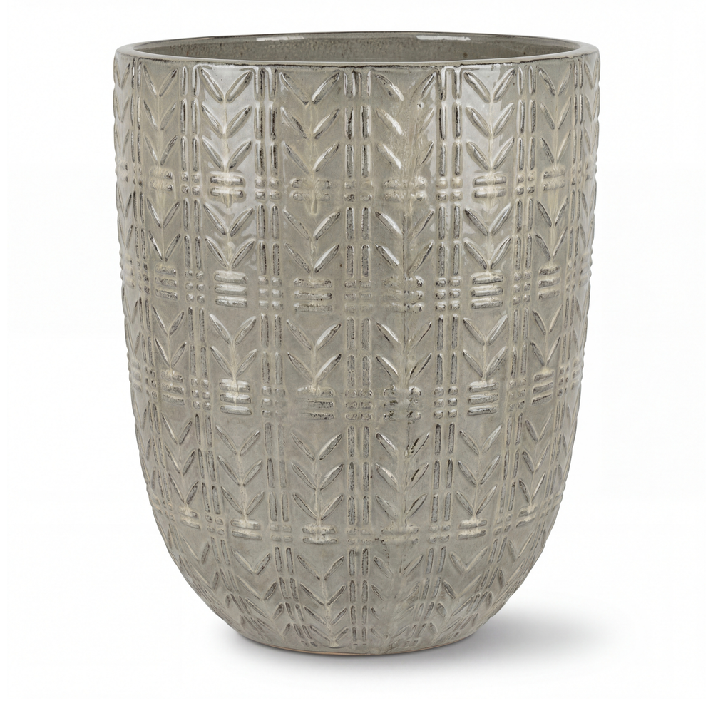 Mercure Keramik-Pflanzkübel – Elfenbein - XL (39 x 51 cm)