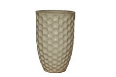 Keramischer Blumentopf MEROVEE – Cremefarben