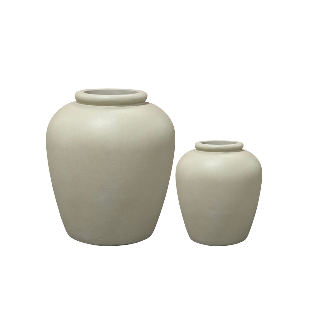 Betonpflanzgefäß Origin – Beige - L (43x48cm)