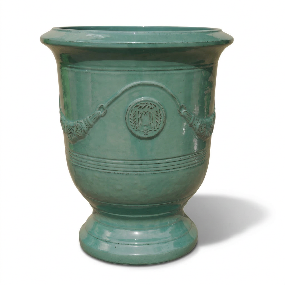 Keramik-Pflanzkübel RICHELIEU - Jade - L (35 x 42 cm)