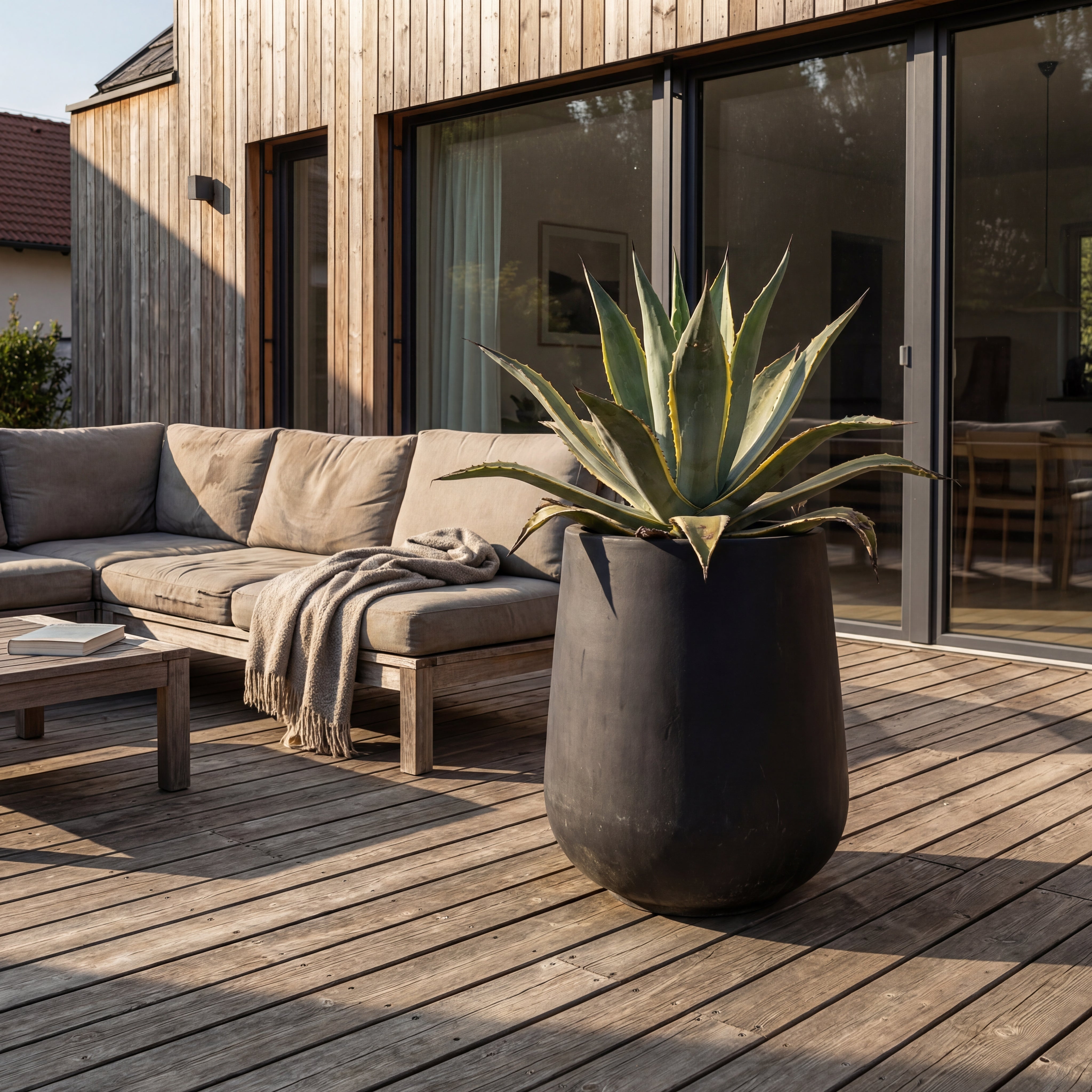 Provencelia SILEX Schwarz – Premium Keramiktopf, zeitloses Design