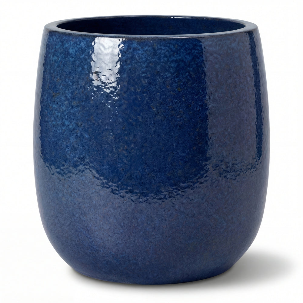 Keramik-Pflanzkübel SOCRATE - Mitternachtsblau - M (32 cm x 33 cm)