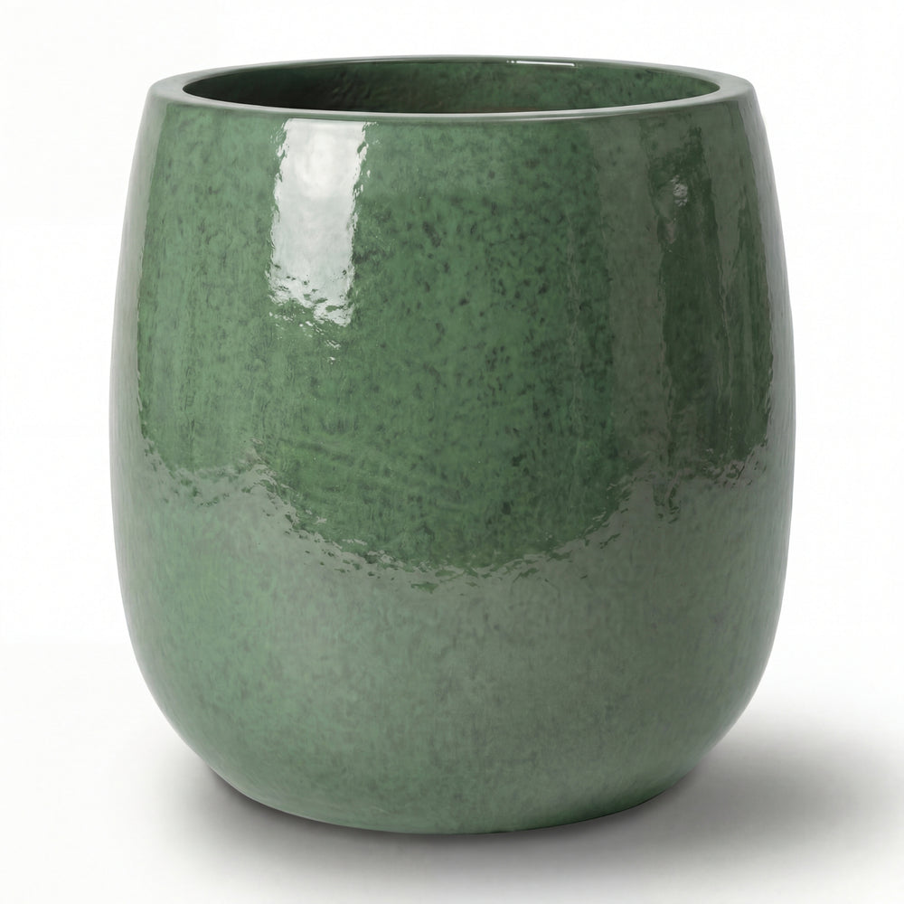 Keramik-Pflanzkübel SOCRATE - Jade - M (32 cm x 33 cm)