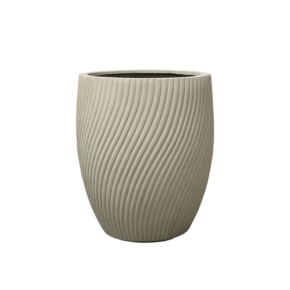 Beton-Pflanzkübel SOLSTICE – Beige - XL (40x46cm)