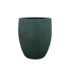 Beton-Pflanzkübel SOLSTICE – Dunkelgrün - XL (40x46cm)