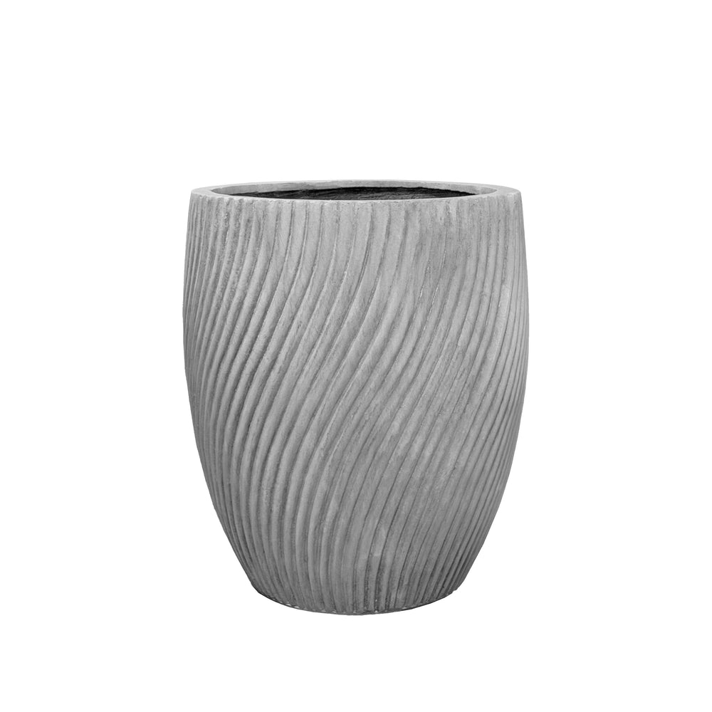 Beton-Pflanzkübel SOLSTICE – Hellgrau - XL (40x46cm)