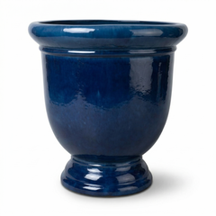 XXL Keramik-Pflanzkübel TITAN - Karibisches Blau - XL (72x75cm )