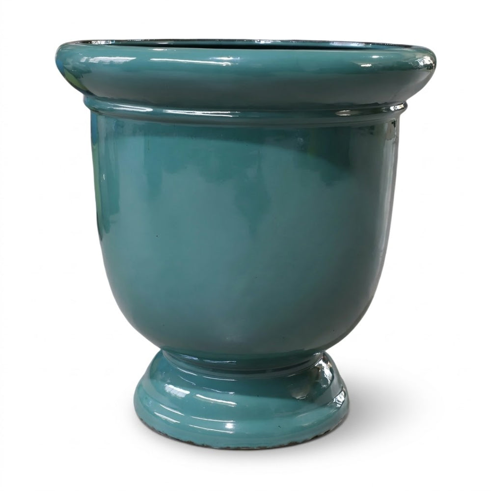 Großer Keramik-Pflanzkübel Titan - Jade - L (53x55cm)