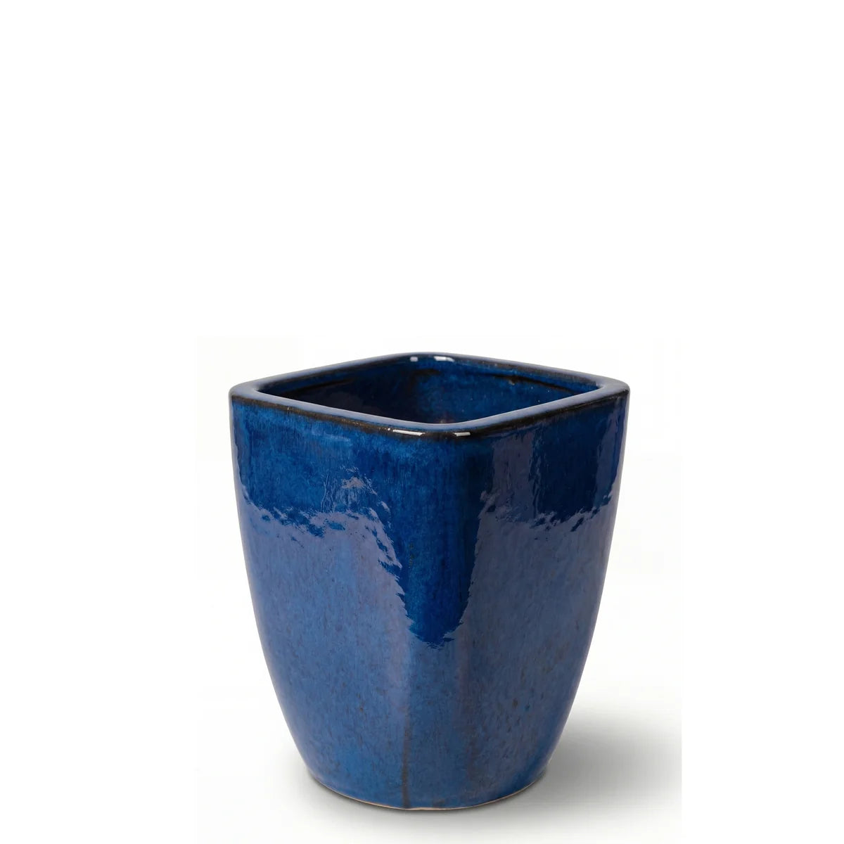 Keramischer Blumentopf VAUBAN – Azurblau – S (18 × 21 cm)