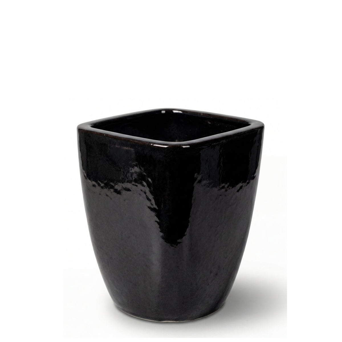 Keramik-Pflanzkübel VAUBAN – Schwarz, M (24 x 30 cm)