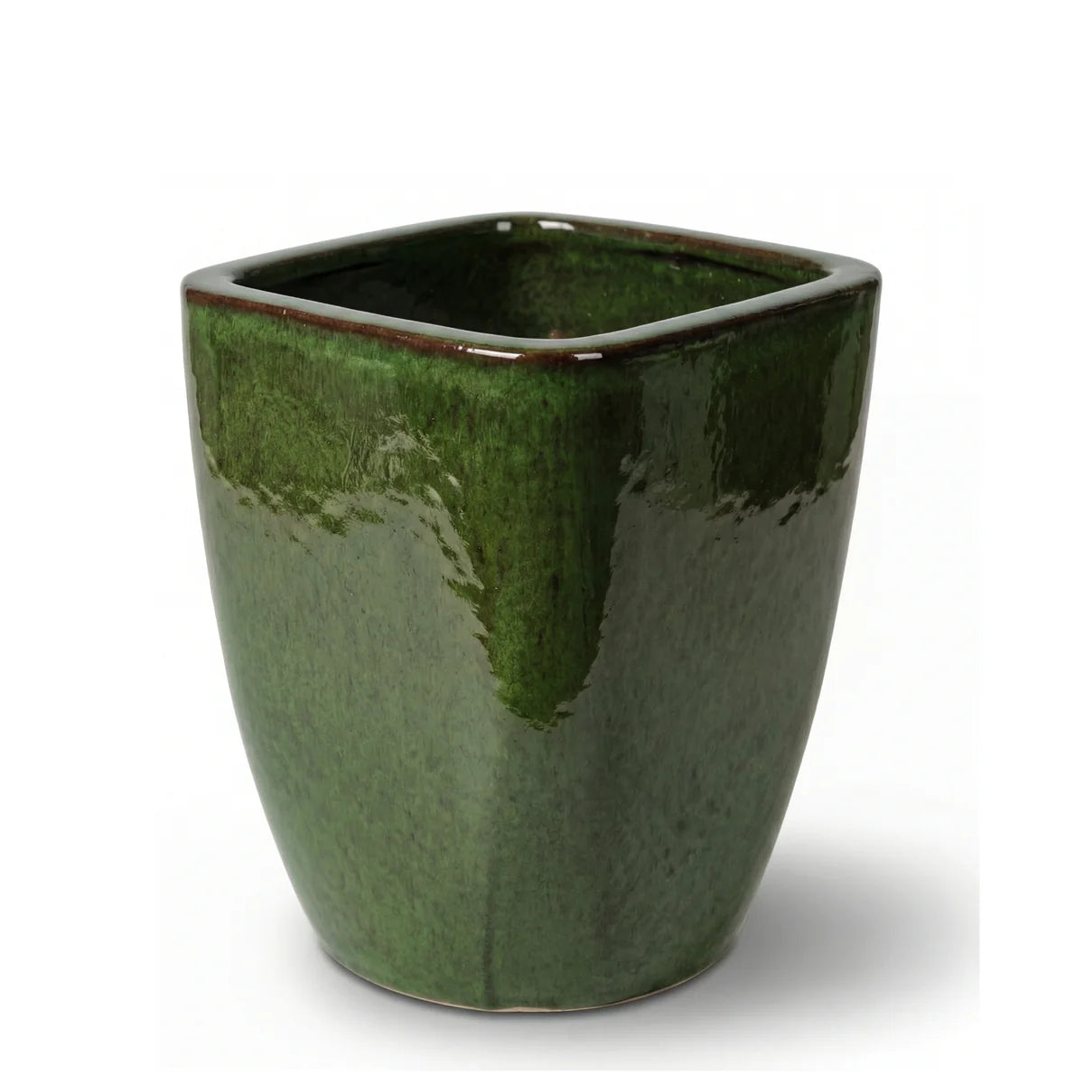 Keramischer Blumentopf VAUBAN – Tropengrün – L (34 × 43 cm)