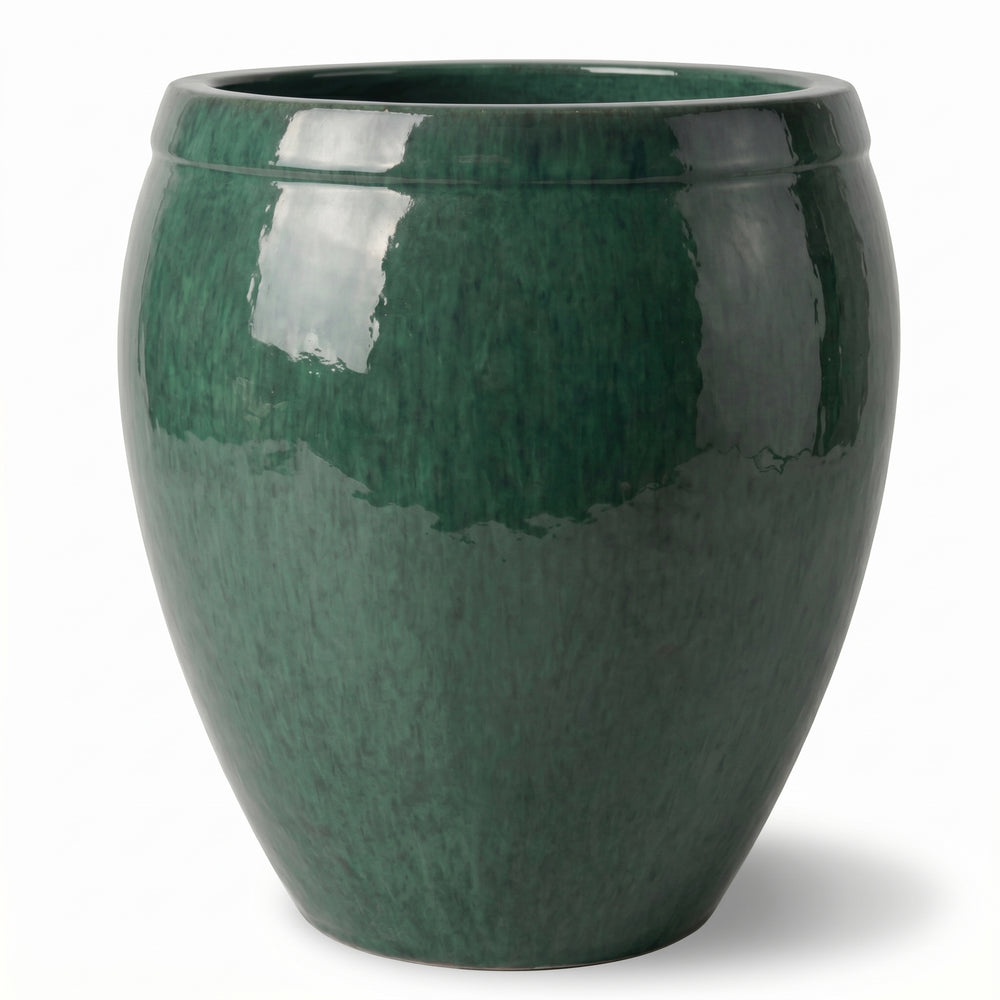Keramik-Pflanzkübel Atlas – Jade - XL (52 x 58 cm)