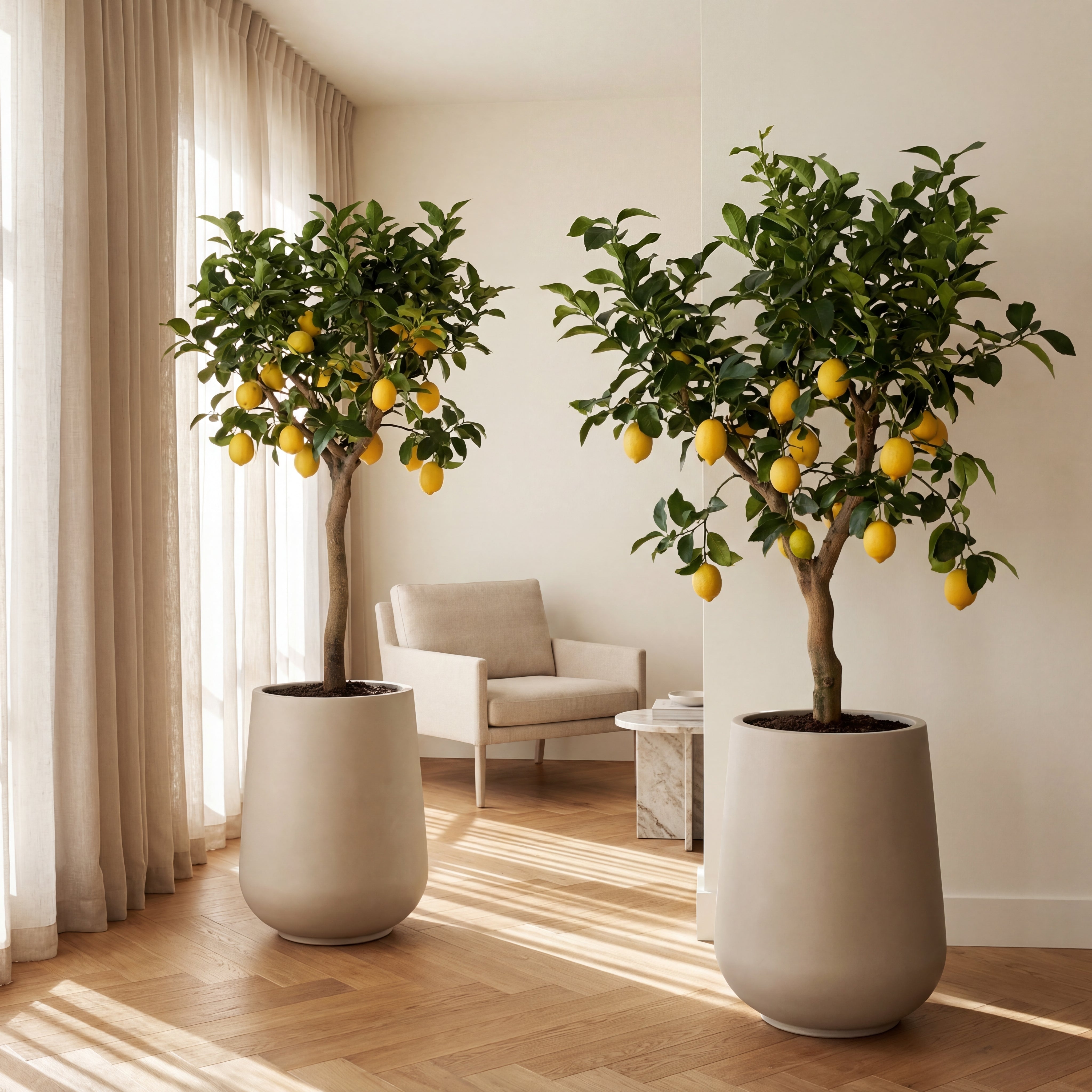 Betonblumentopf MONOLITH – Beige