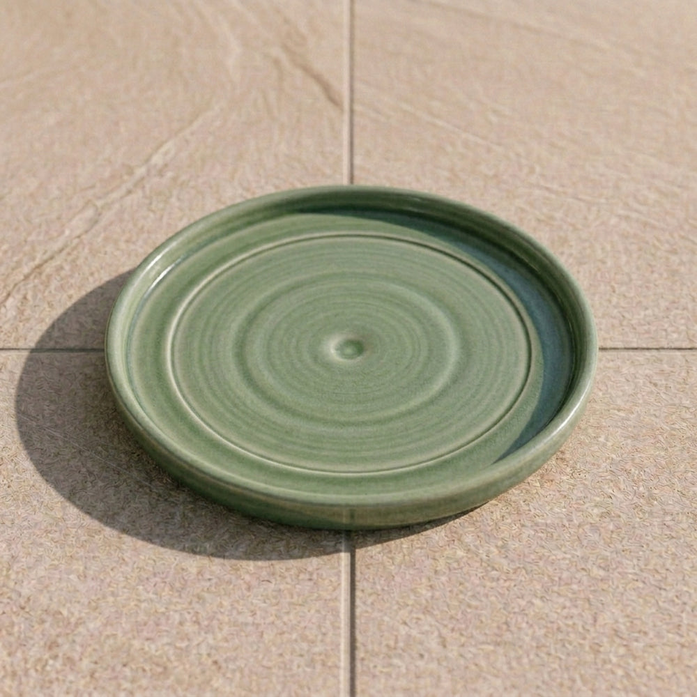 Untersetzer für Pflanzkübel – Apfelgrün (Ø 29–42 cm)