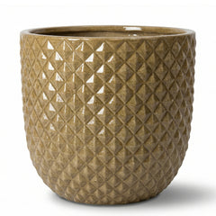Keramik-Pflanzkübel MARS - Bronze