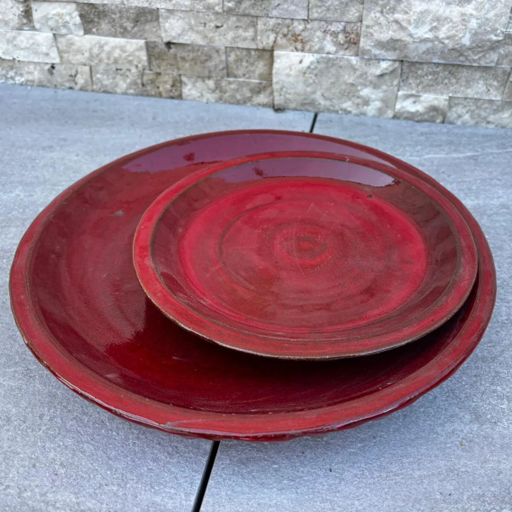 Untersetzer für Blumentopf – Imperialrot