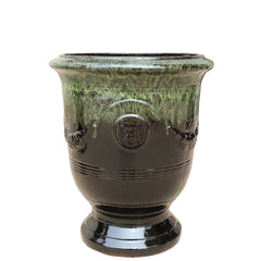 Keramik-Blumentopf RICHELIEU - Schwarz-Gelb