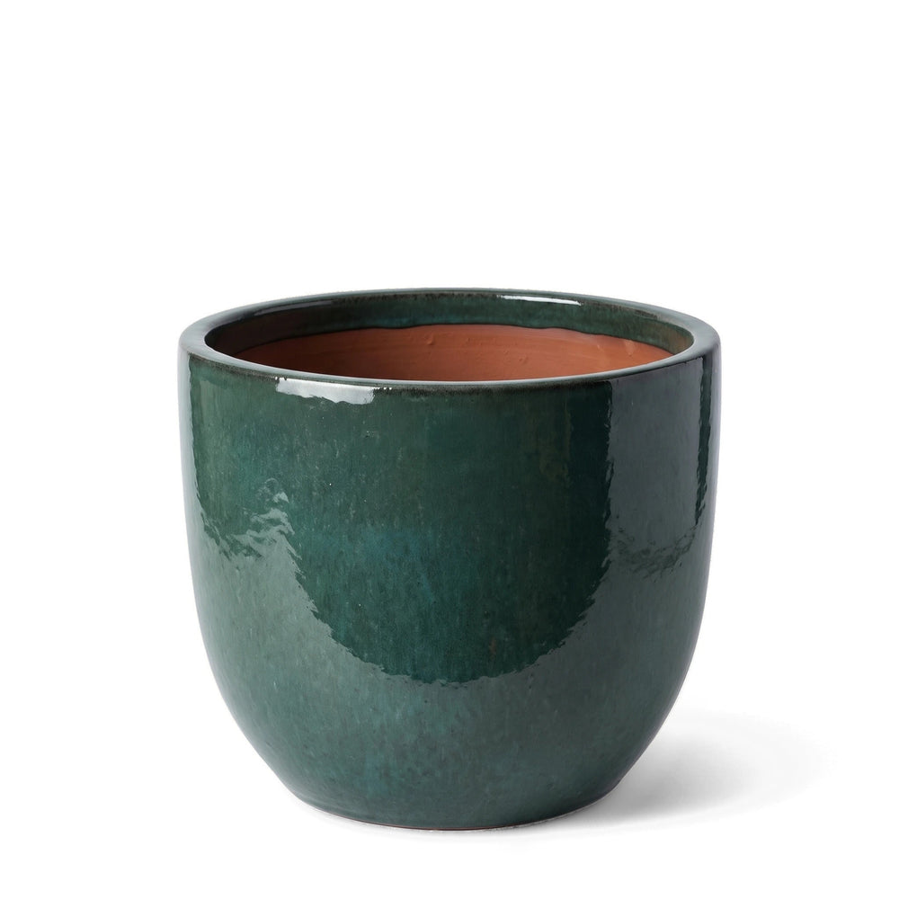 Keramik-Pflanzkübel LANCELOT - Jade - L (48 cm x 43 cm)